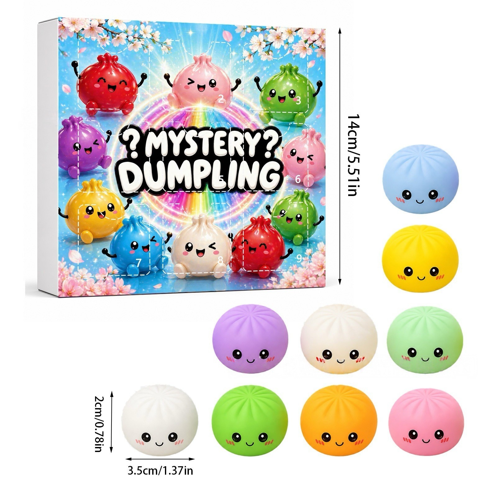 Kawaii Squishy Dumpling Advent - огляд і ціна Advent Calendar Gift
