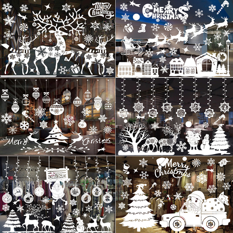 Merry Christmas Decoration Win - огляд і ціна Snowflake Window Decal