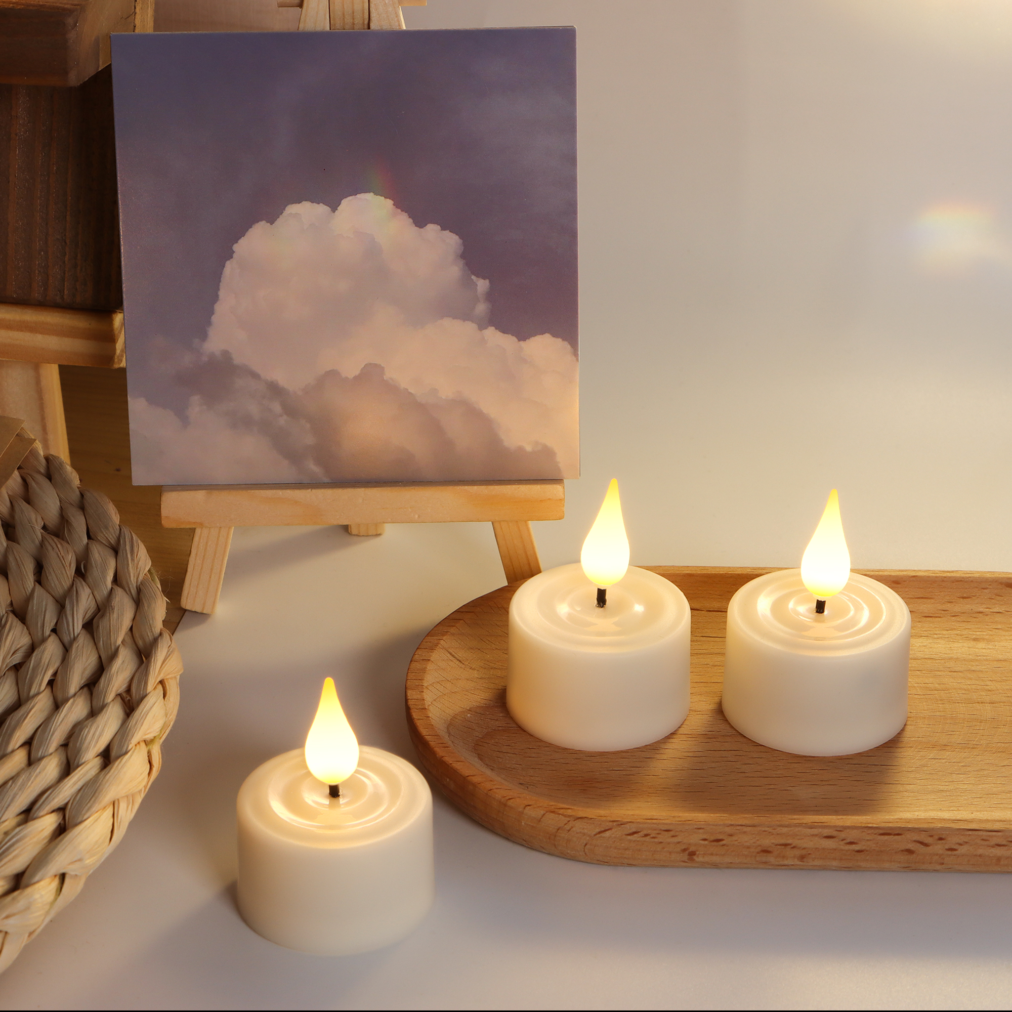 LED Candle Light Rechargeable  - огляд і ціна Holiday Candle Set