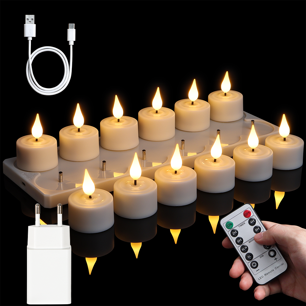 LED Candle Light Rechargeable  - огляд і ціна Holiday Candle Set