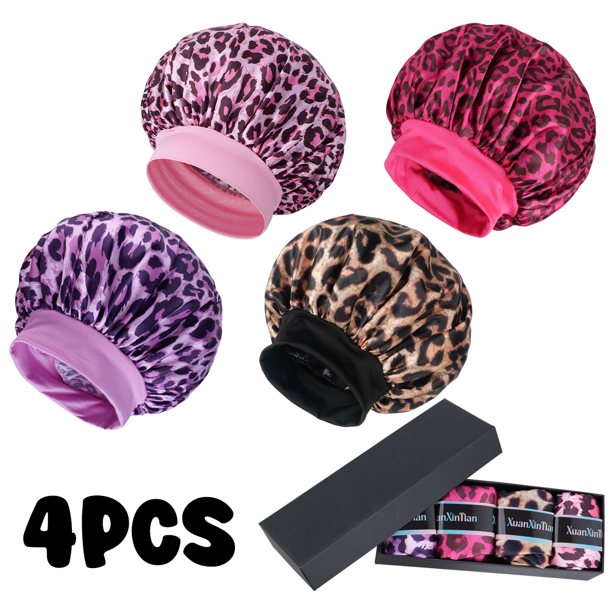 4PCS Mystery Hair Bonnet Gift  - огляд і ціна Gift Box Wrap Set
