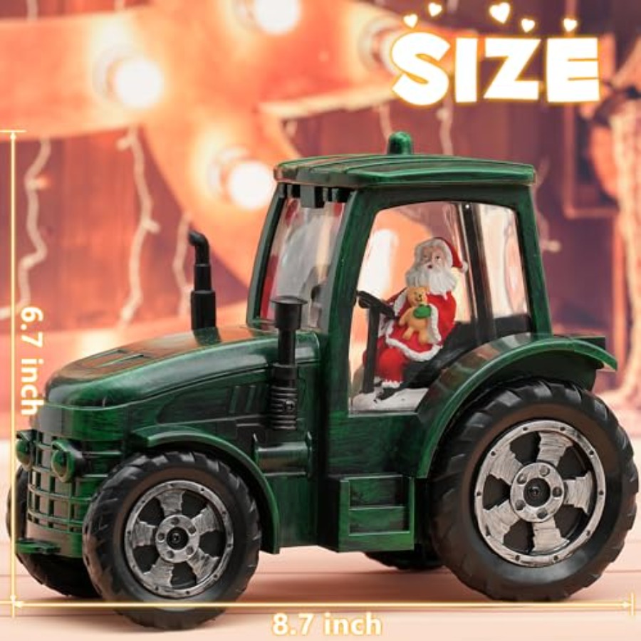 Christmas Snow Globe Tractor S - огляд і ціна Snow Globe Musical