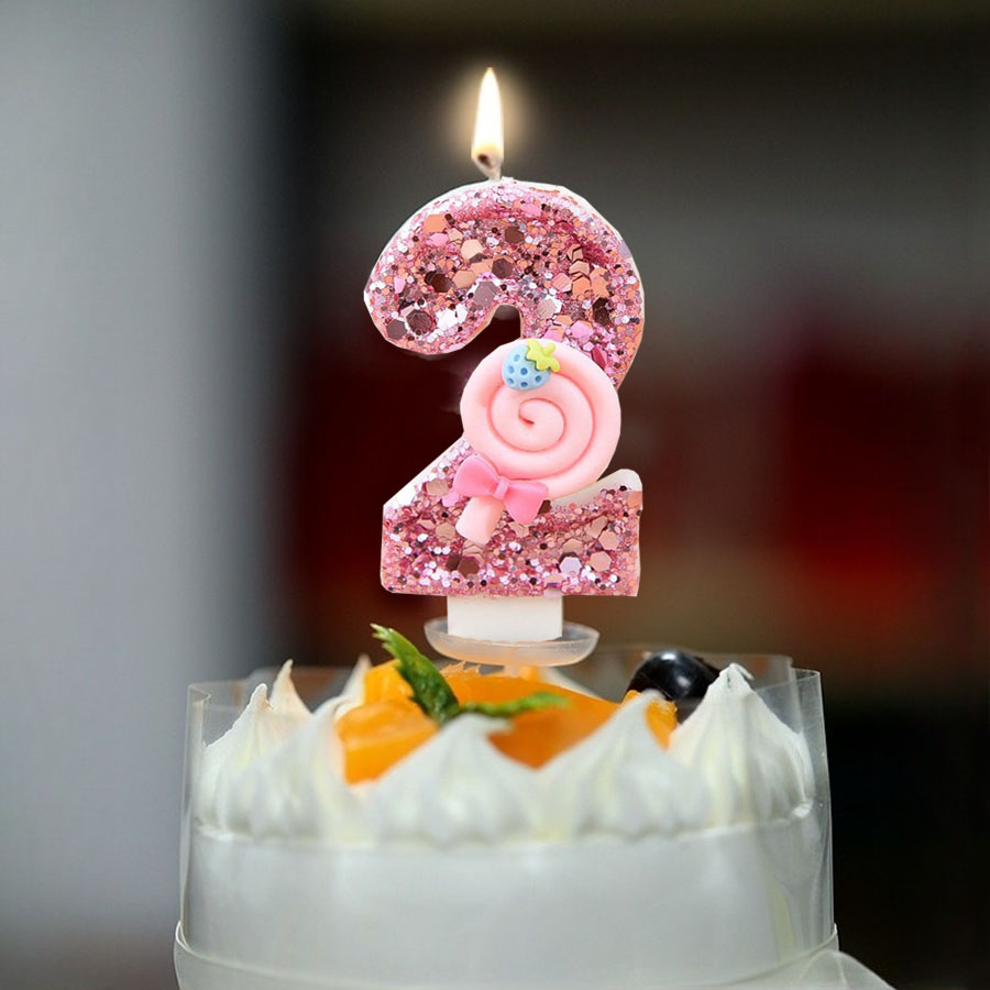 1pc Large 0-9 Numbers Pink Lol - огляд і ціна Holiday Candle Set
