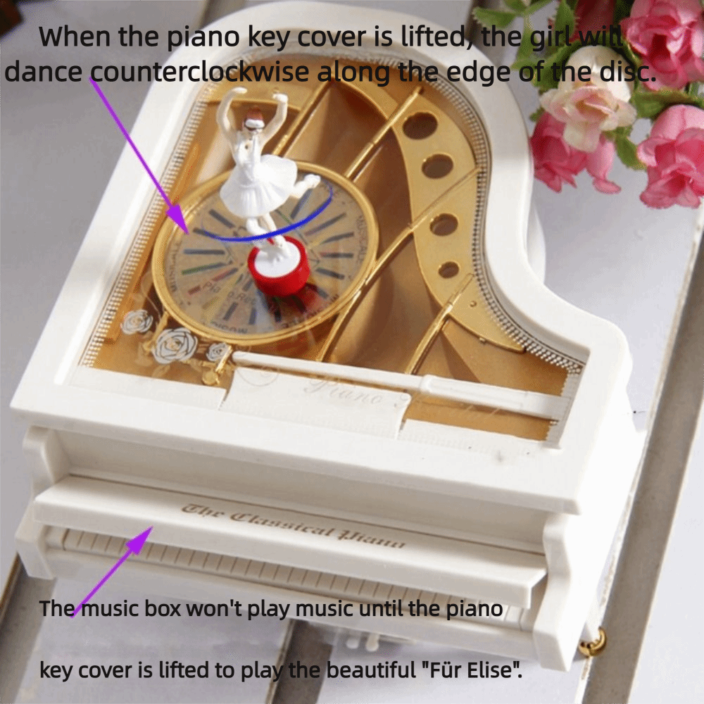European-style Piano Model Mus - огляд і ціна Snow Globe Musical
