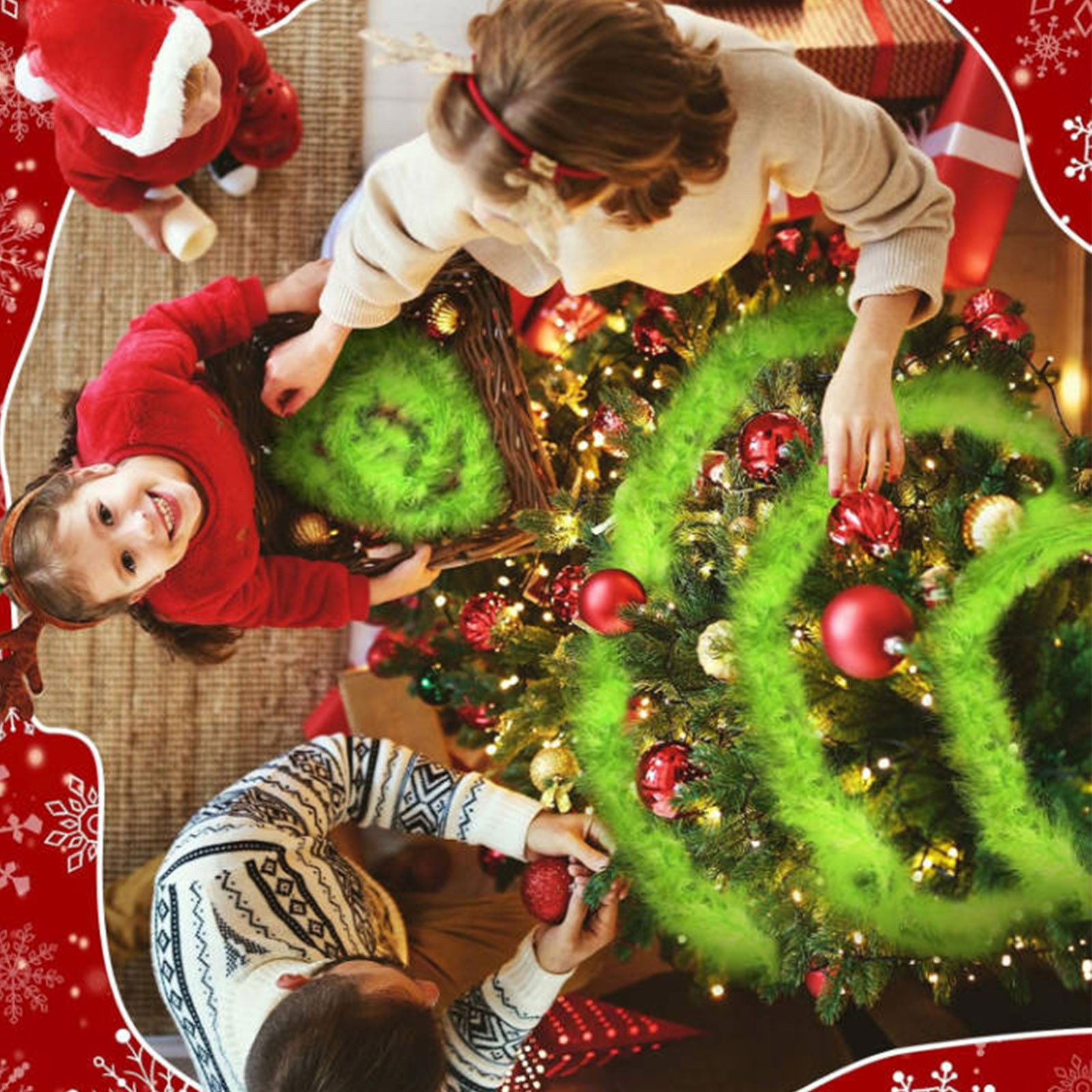 Christmas Garland 3 PCS 20 Fee - огляд і ціна Tinsel Garland Decoration