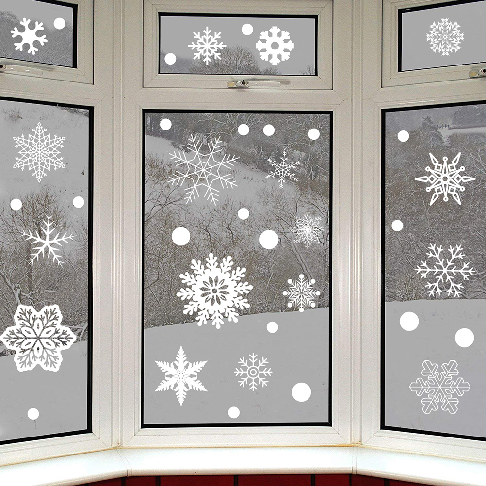 37PCS Gift Xmas Festival Suppl - огляд і ціна Snowflake Window Decal