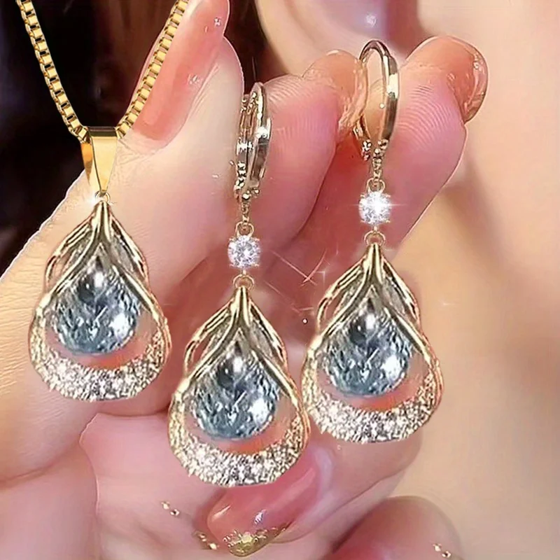 3 Pcs Hollow Teardrop Light Bl - огляд і ціна Gift Box Wrap Set