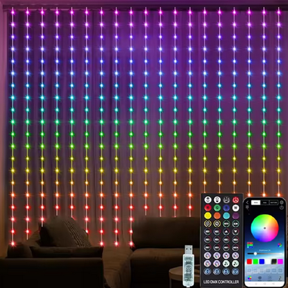 3M RGB Smart LED Curtain Light - огляд і ціна Led Fairy String Lights