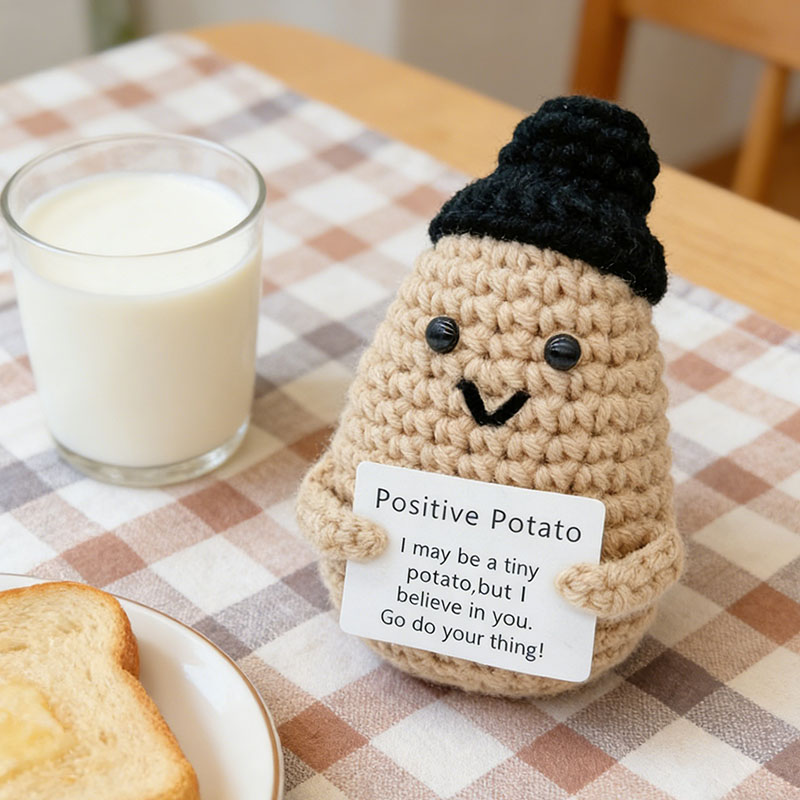 Cute Positive Potato Crochet D - огляд і ціна Santa Hat Plush