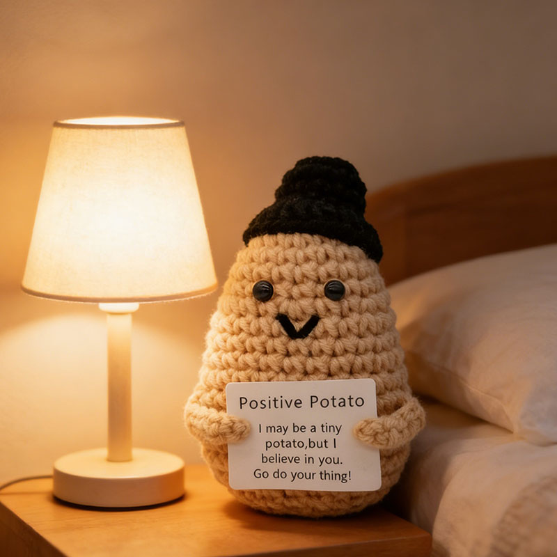 Cute Positive Potato Crochet D - огляд і ціна Santa Hat Plush