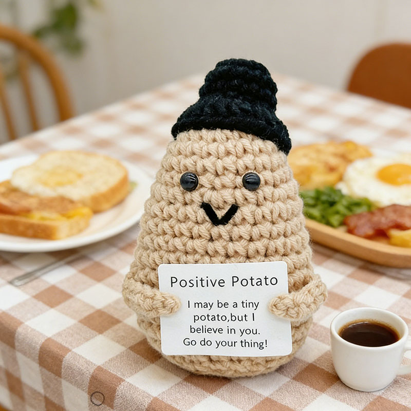 Cute Positive Potato Crochet D - огляд і ціна Santa Hat Plush