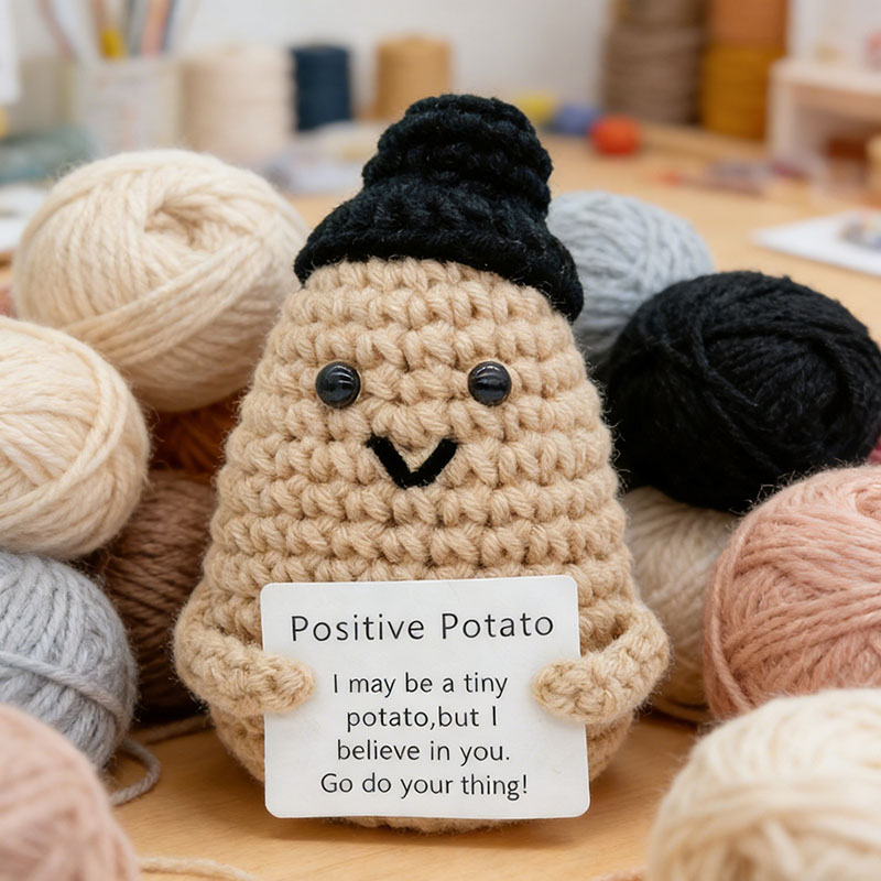 Cute Positive Potato Crochet D - огляд і ціна Santa Hat Plush
