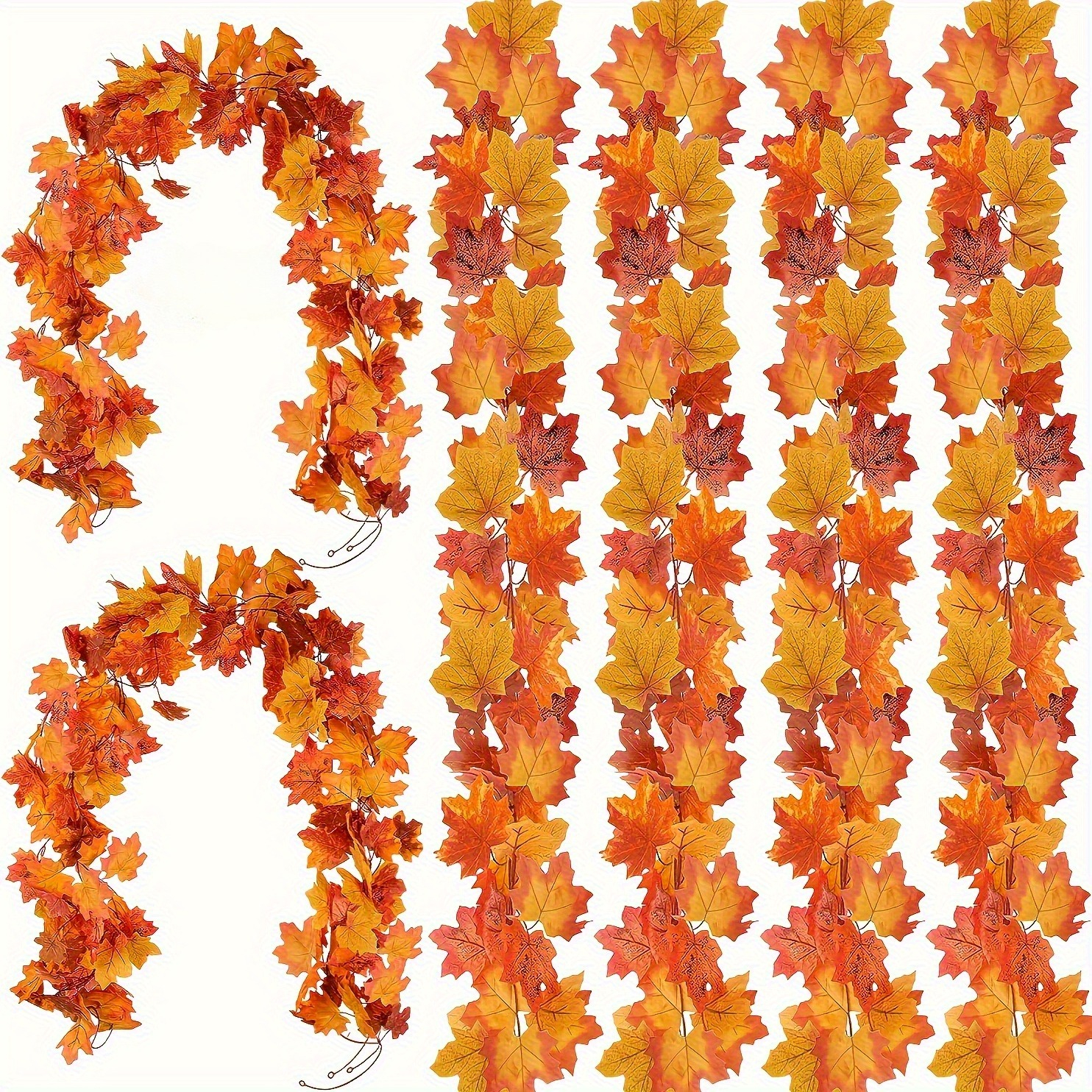 100CM Autumn Artificial Maple  - огляд і ціна Christmas Wreath Fake