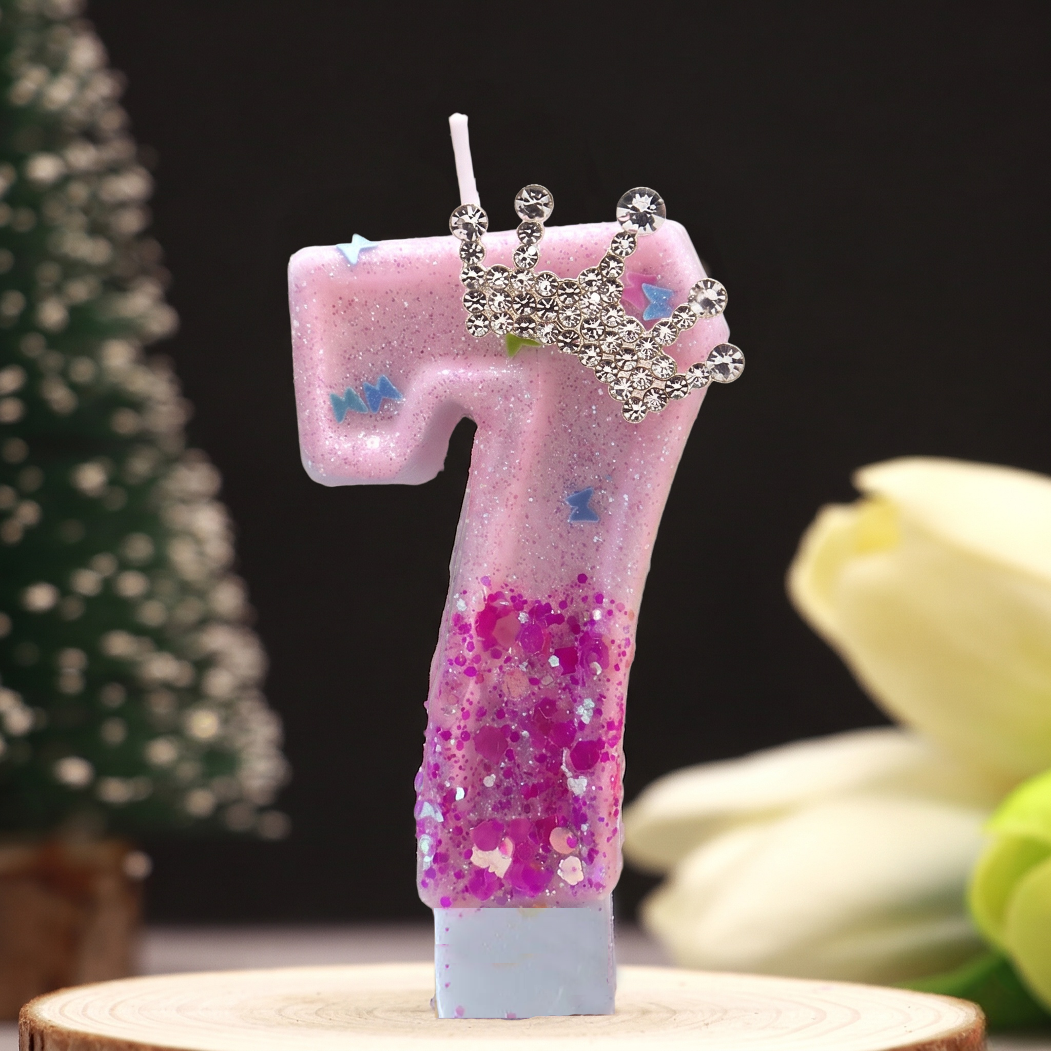 Pink Rose Red Sequins Dual Col - огляд і ціна Holiday Candle Set