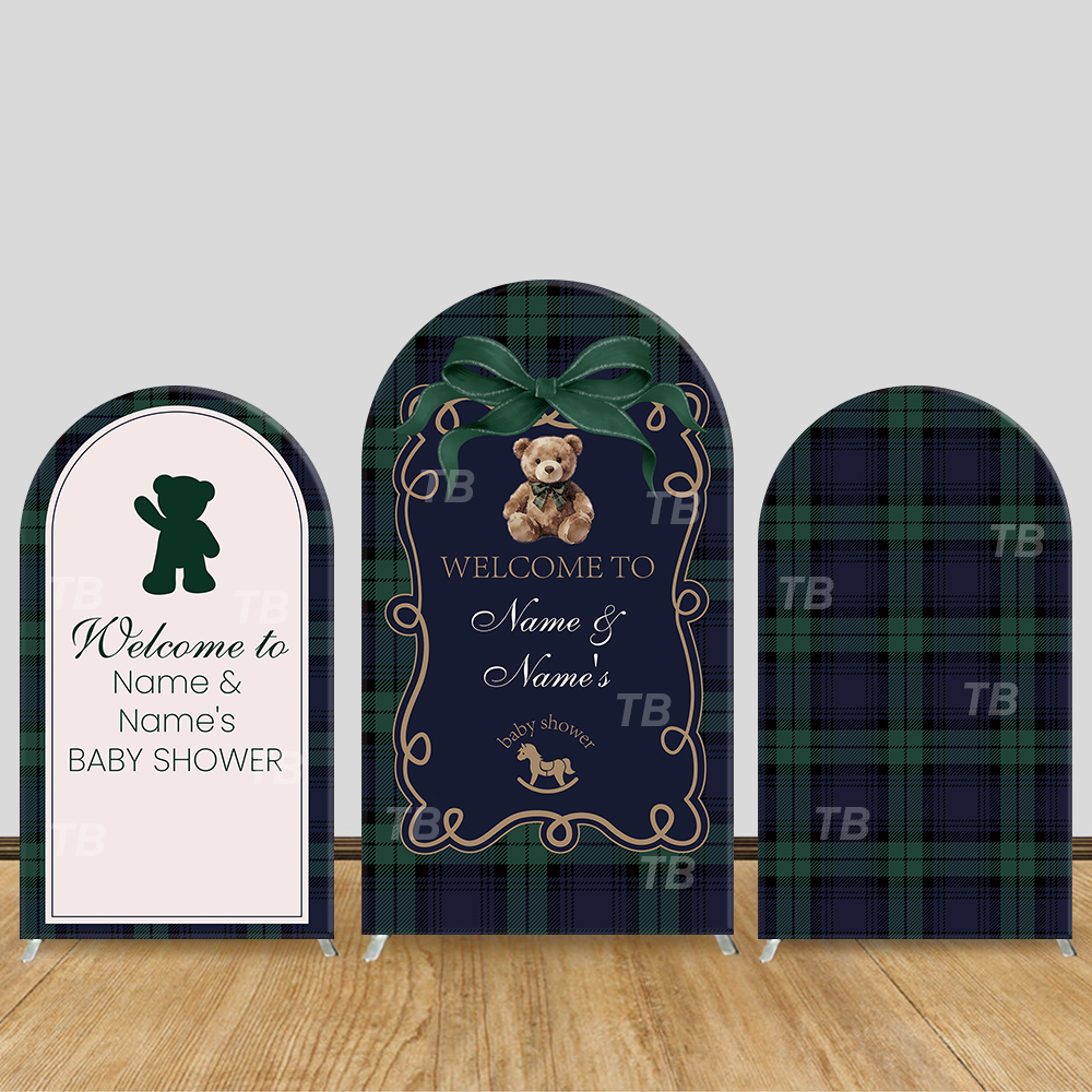 Teddy Bear Plaid Theme Arch Ba - огляд і ціна Christmas Throw Blanket