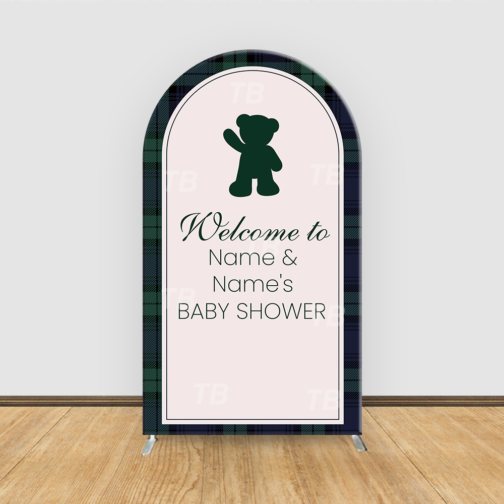 Teddy Bear Plaid Theme Arch Ba - огляд і ціна Christmas Throw Blanket