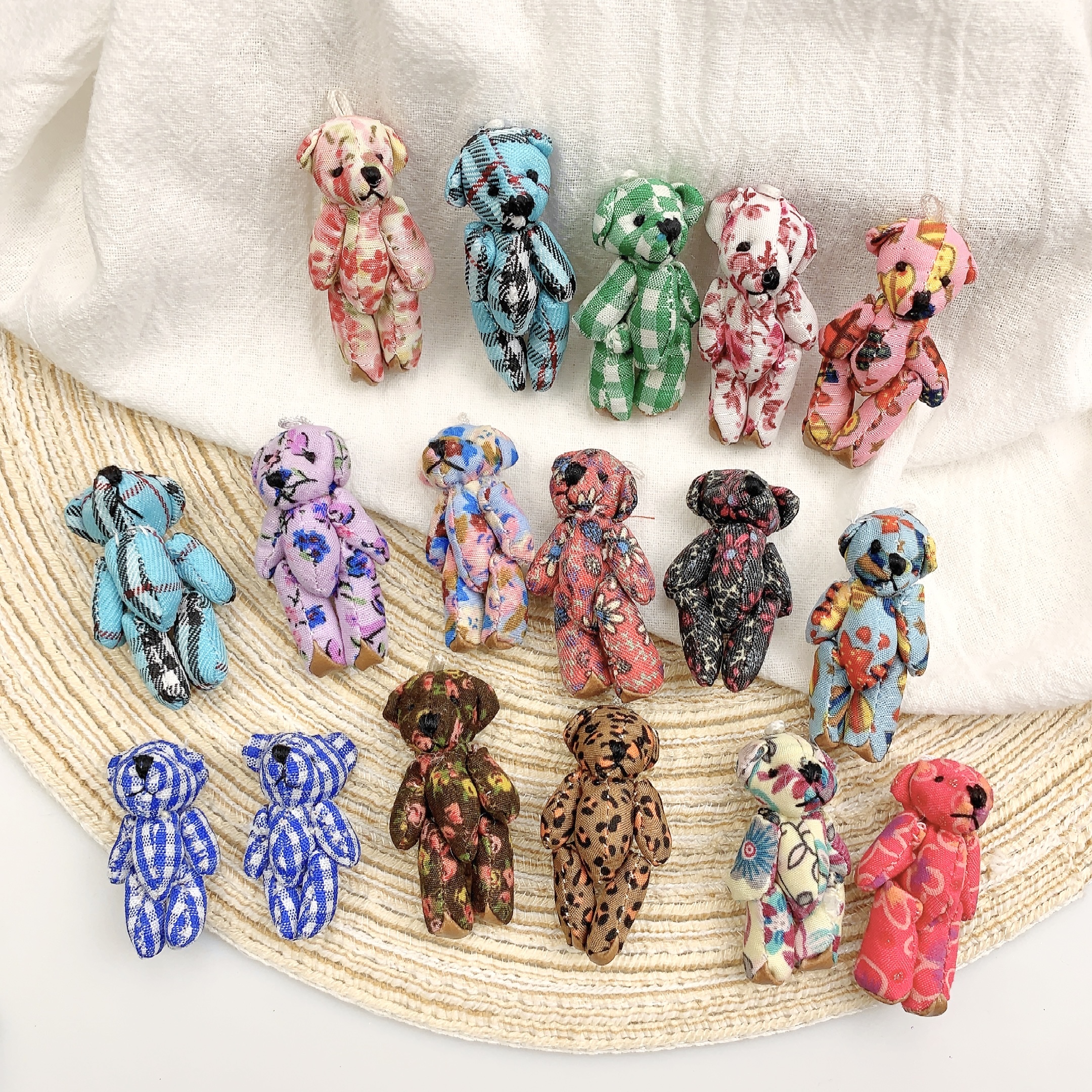 10pcs Mini Joint Bears Plush K - огляд і ціна Christmas Throw Blanket