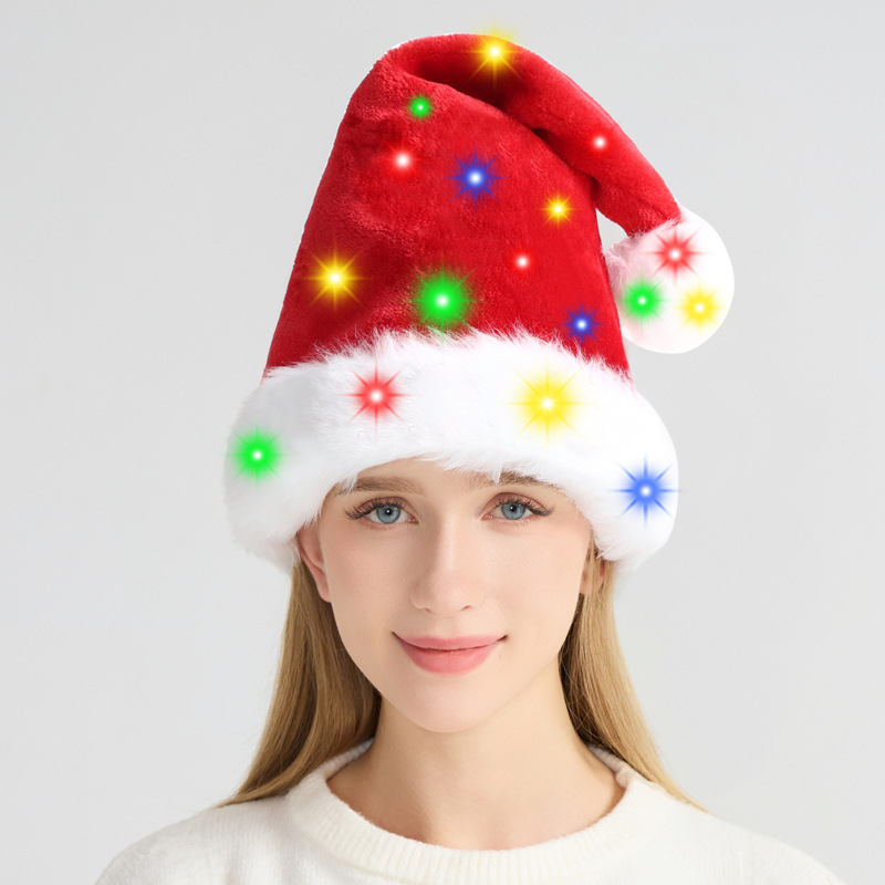 Christmas hat LED light plush  - огляд і ціна Santa Hat Plush
