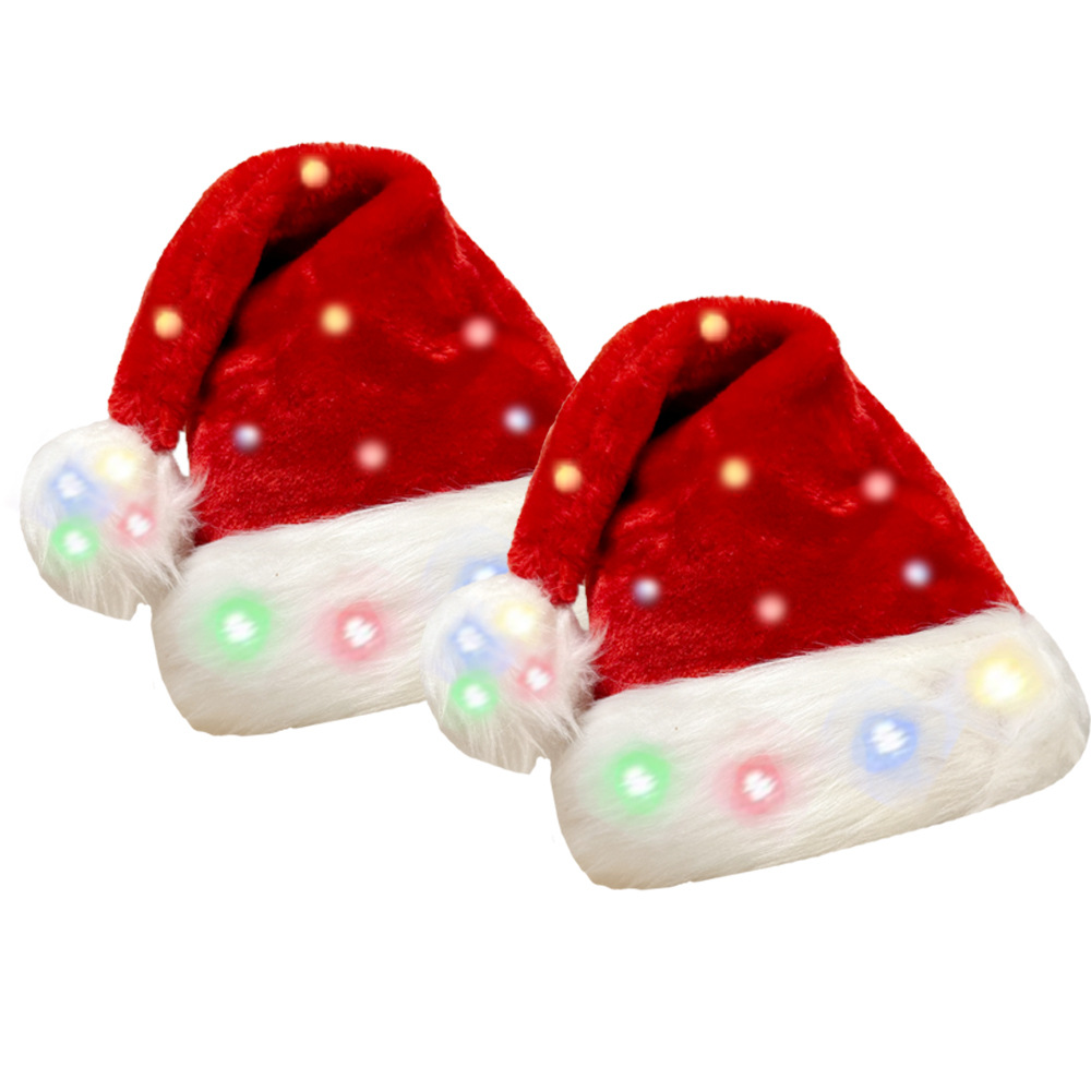 Christmas hat LED light plush  - огляд і ціна Santa Hat Plush