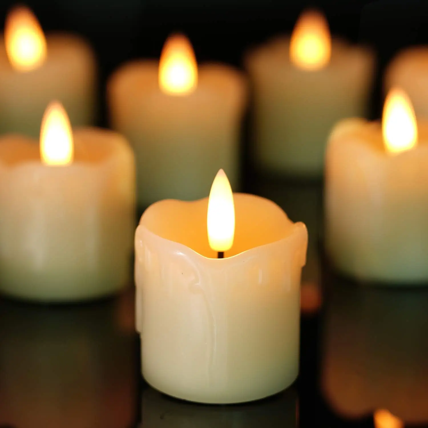 Flameless Votive Candles with  - огляд і ціна Holiday Candle Set