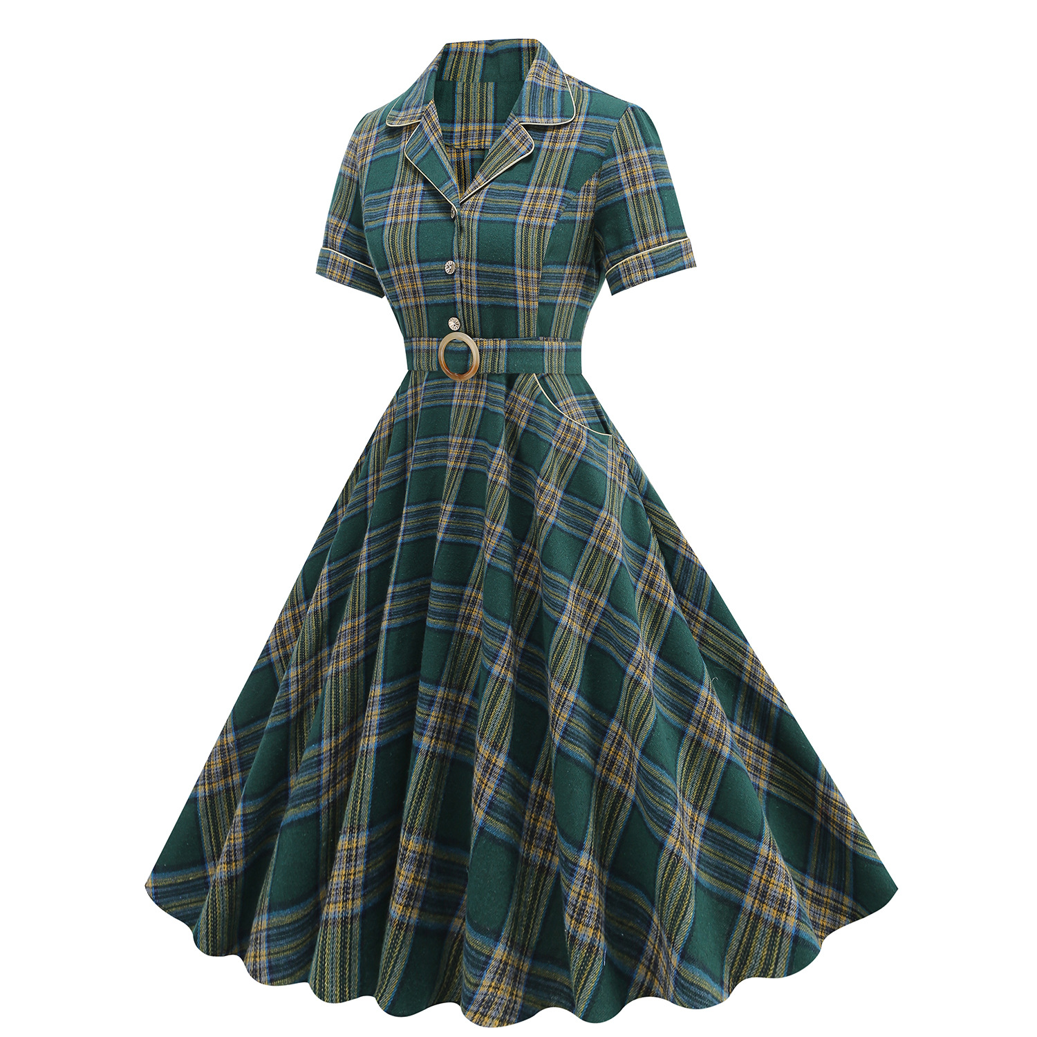 1950s Vintage Plaid Notched Co - огляд і ціна Christmas Throw Blanket